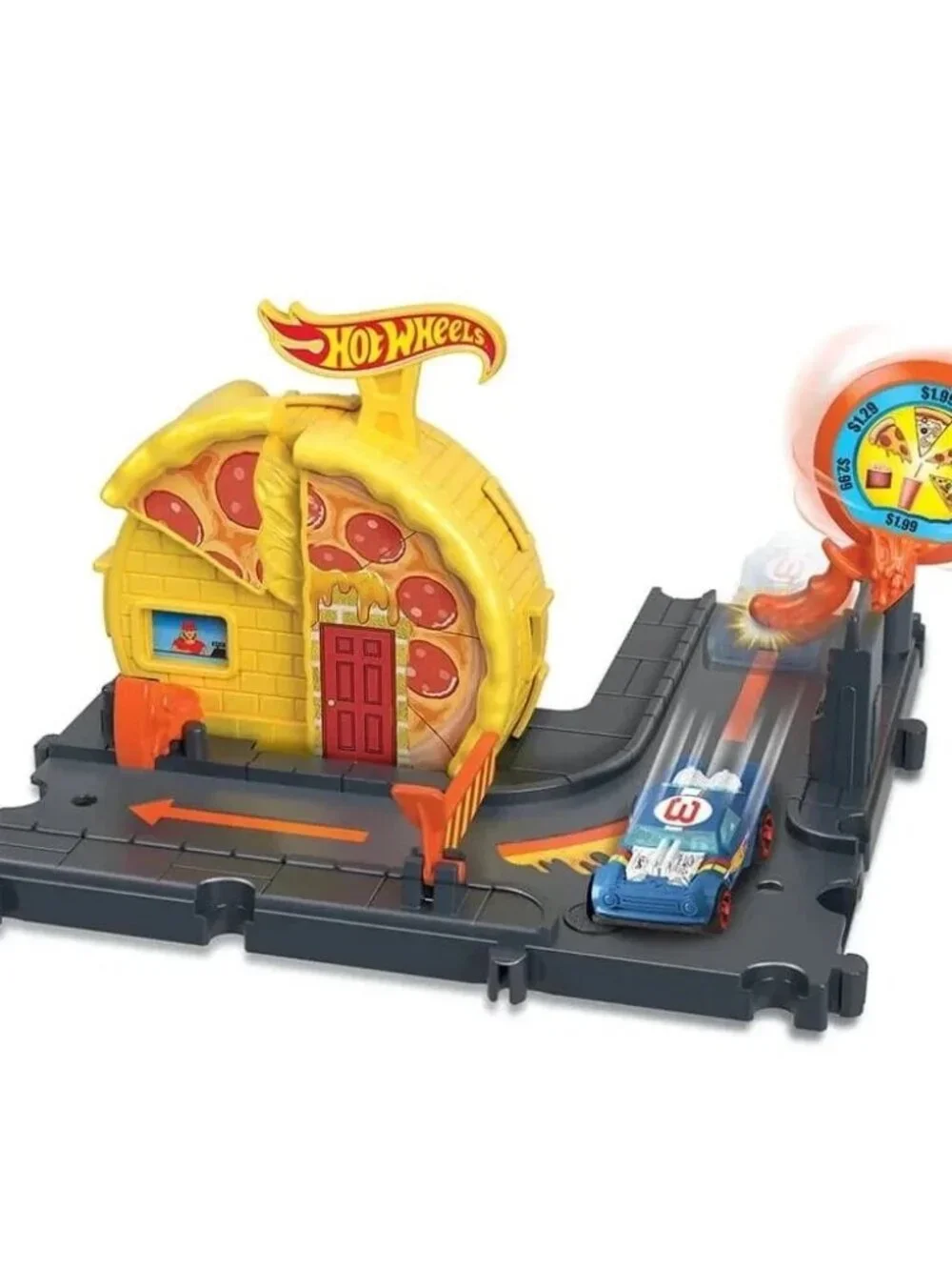 Hot Wheels City Speedy Pizza Pick-Up Track Set